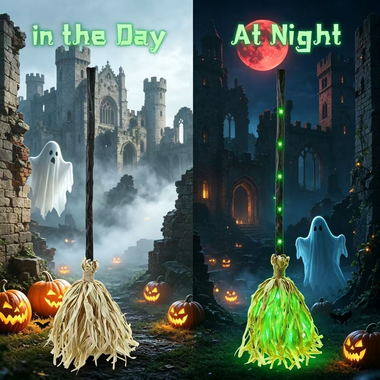 Runaway Glowing Witch Broom