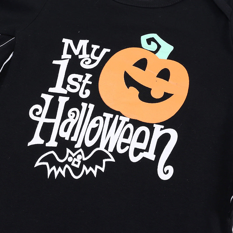 First Halloween Bat-Wing Baby Bodysuit