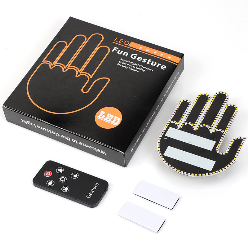 Multifunctional In-Car Gesture Warning Light