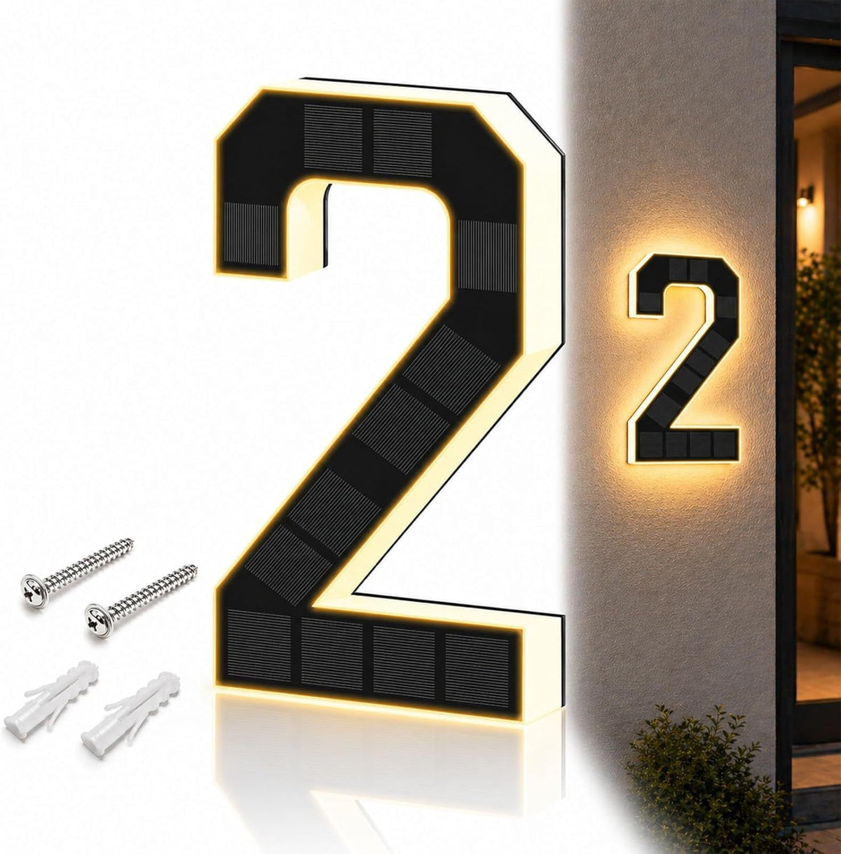 Solar LED Address Number Light