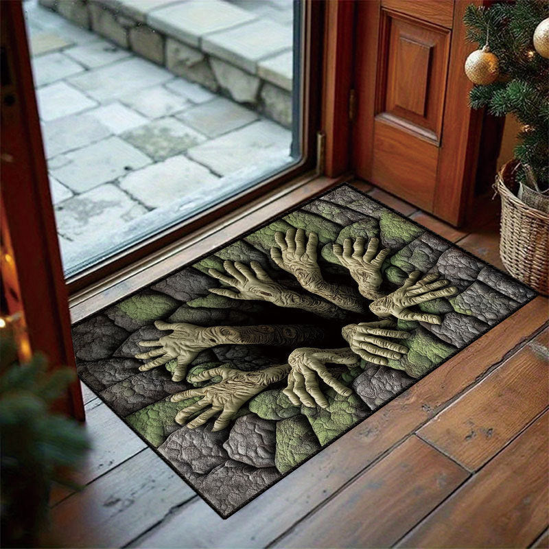 Halloween 3D Illusion Door Mat