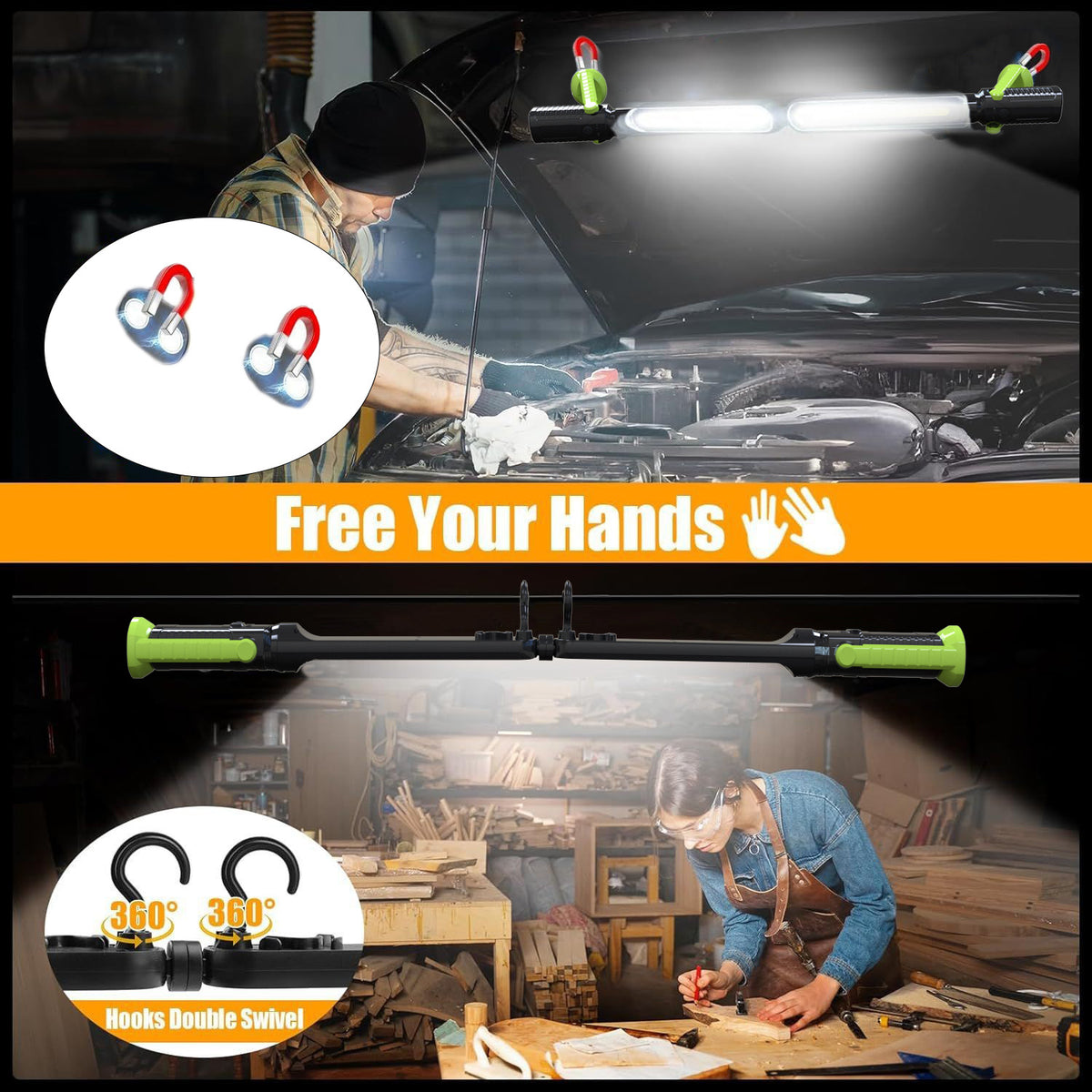 Detachable Rechargeable Work Light