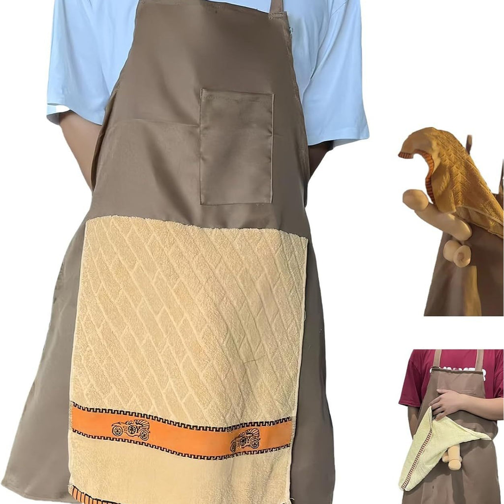 Novelty BBQ Apron with Hidden Surprise Towel