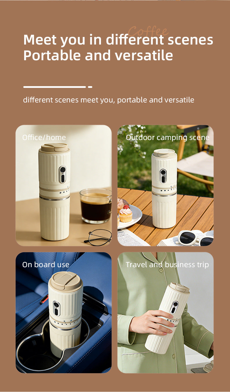 Portable Coffee Grinder & Brewer