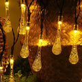 Solar Raindrop String Lights