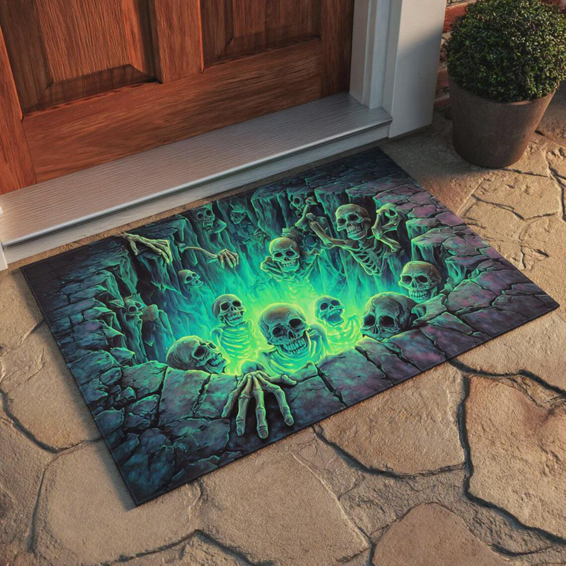 Halloween 3D Illusion Door Mat