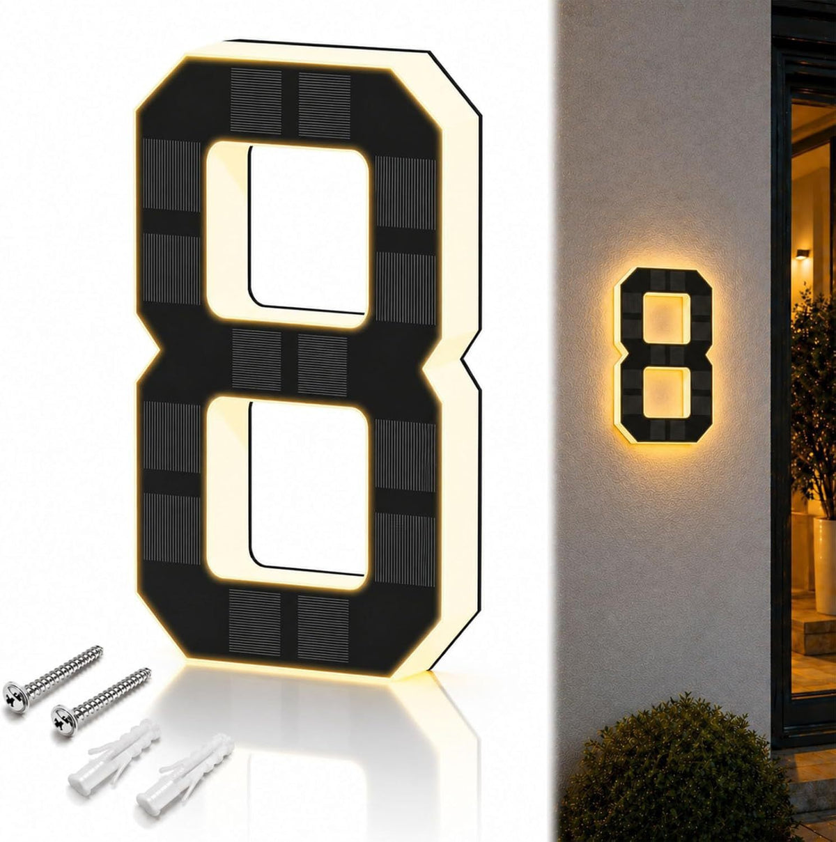 Solar LED Address Number Light
