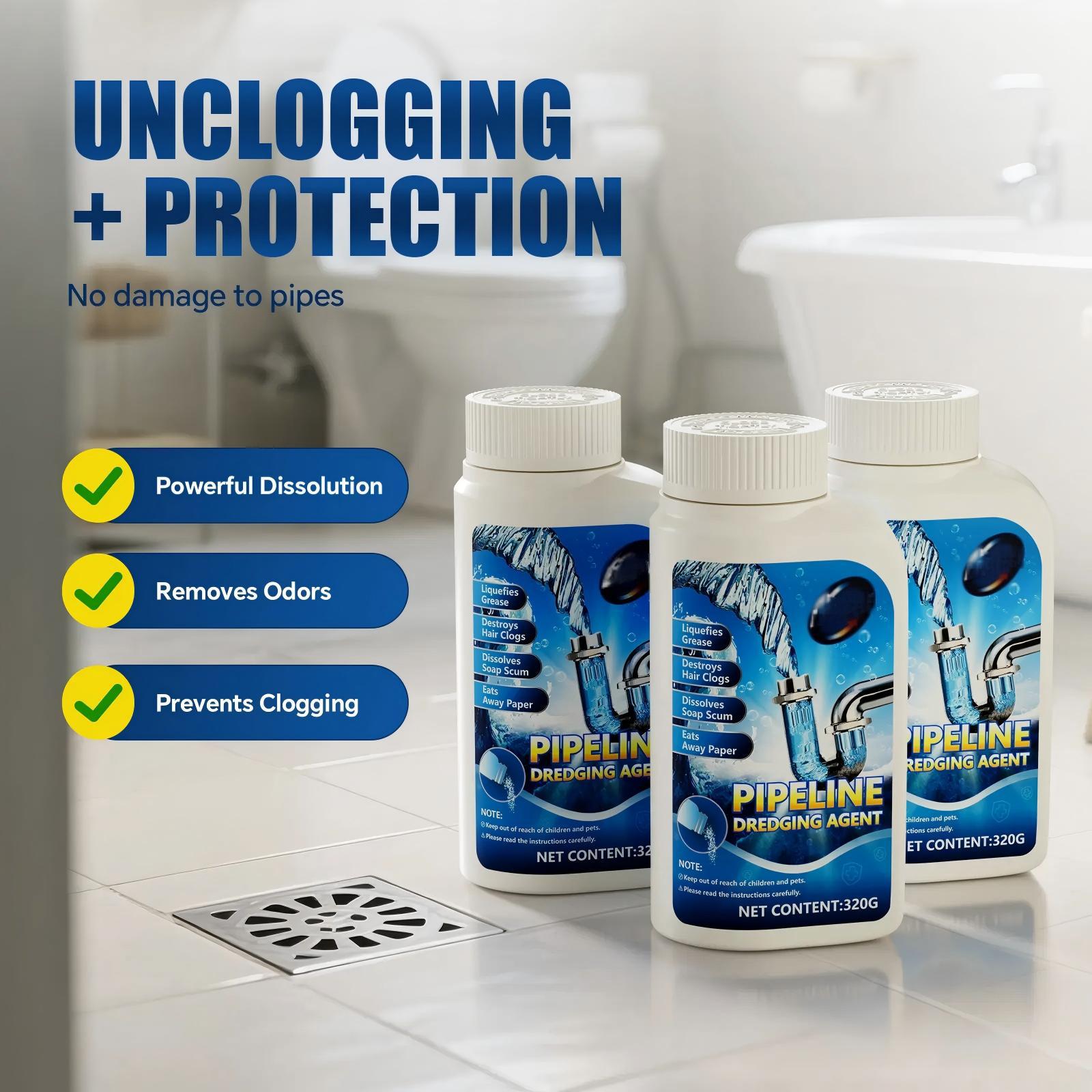 Power-Dissolving Drain Cleaner