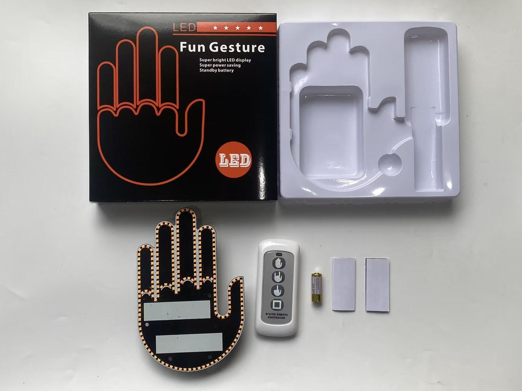 Multifunctional In-Car Gesture Warning Light