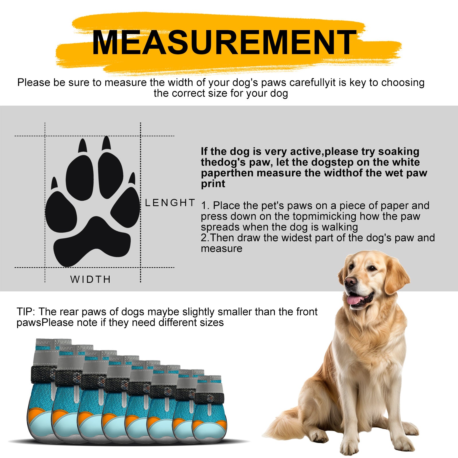 LED Protective Dog Boots