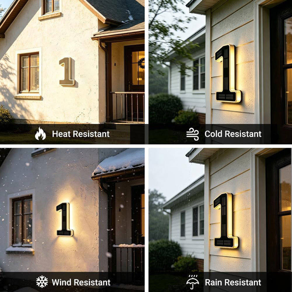 Solar LED Address Number Light