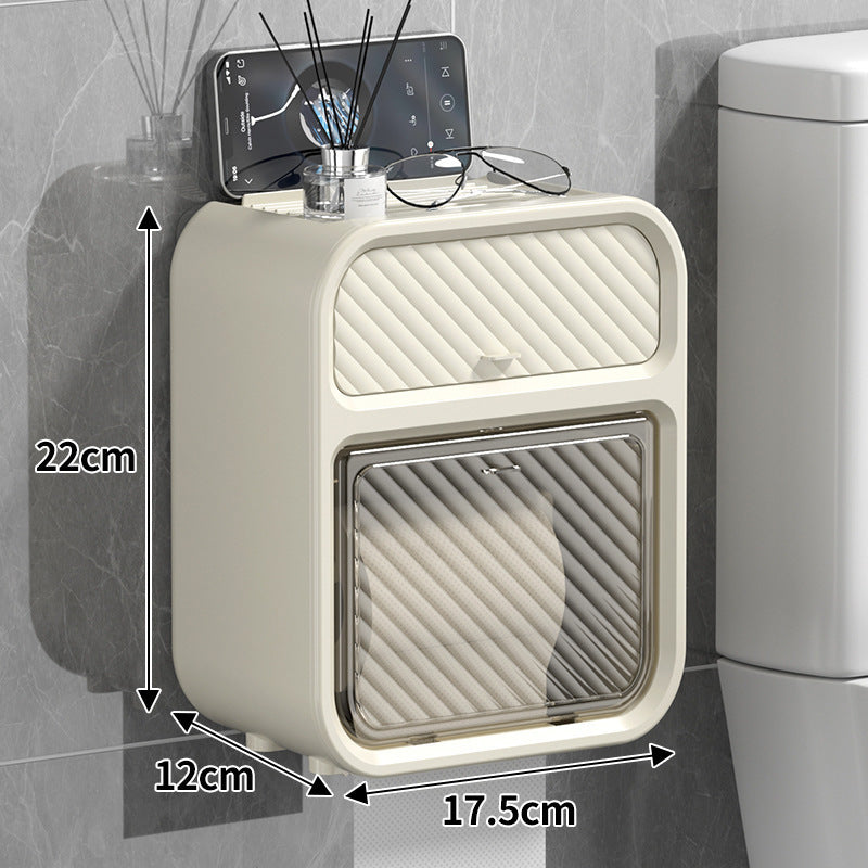 Wall-Mounted Tissue & Storage Organizer