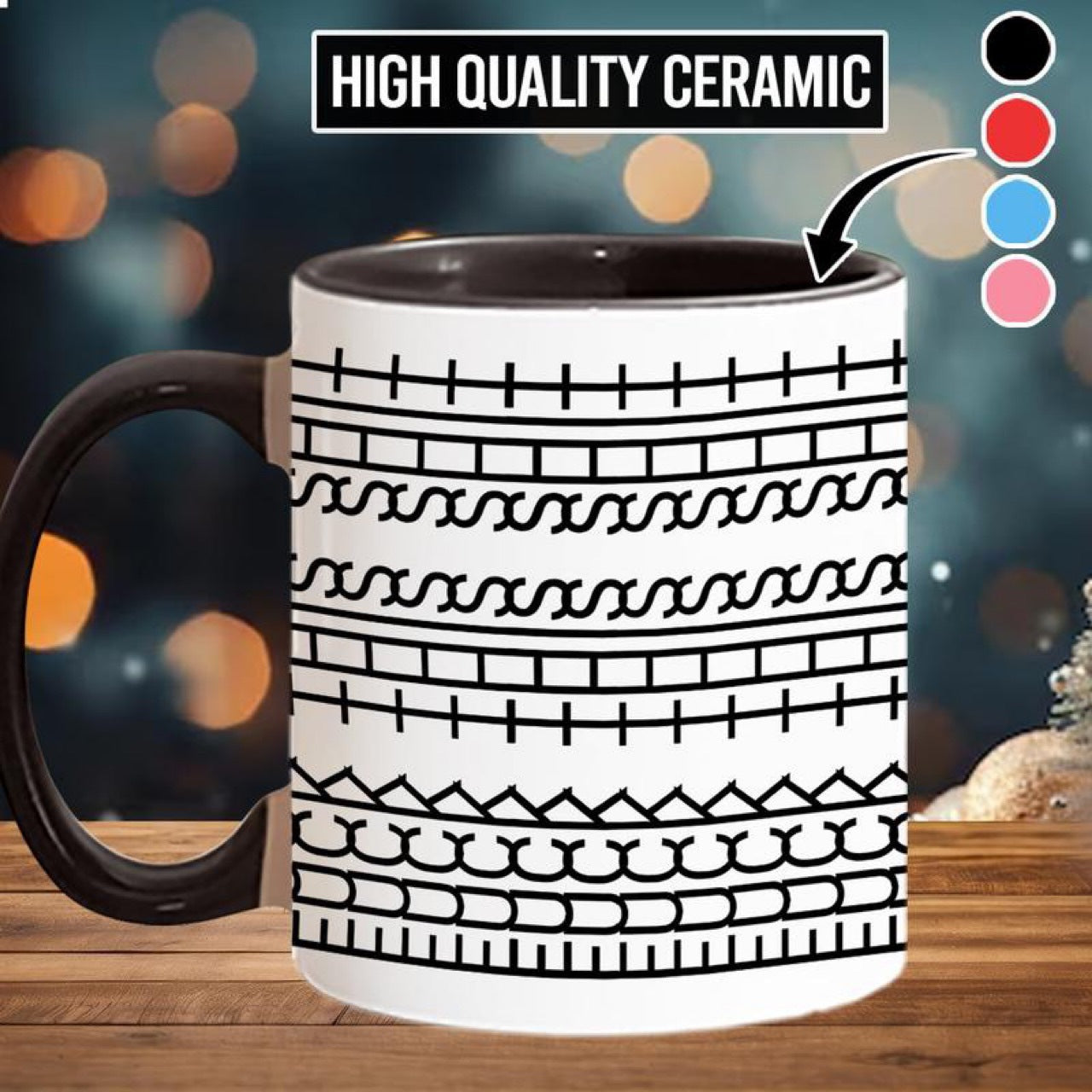 Personalized Pattern Ceramic Coffee Mug