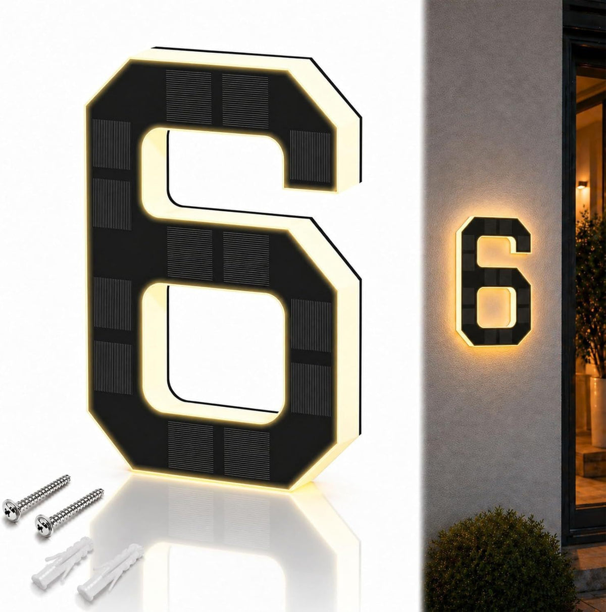 Solar LED Address Number Light