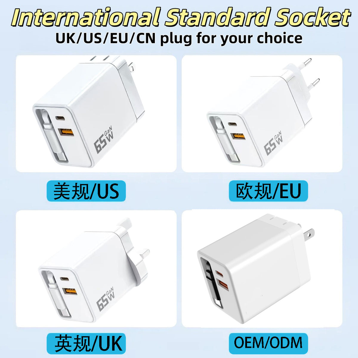 3-Port Retractable Fast Charger