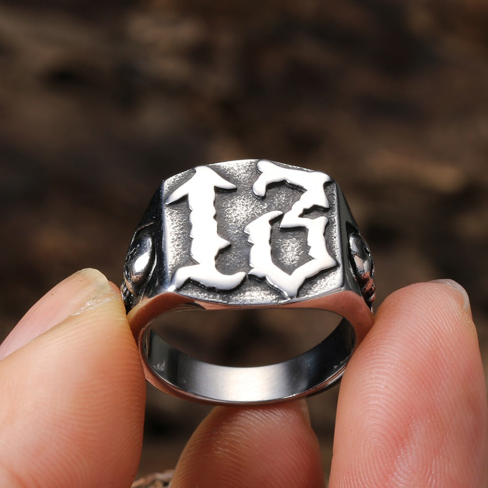 Distinctive Number 13 Ring