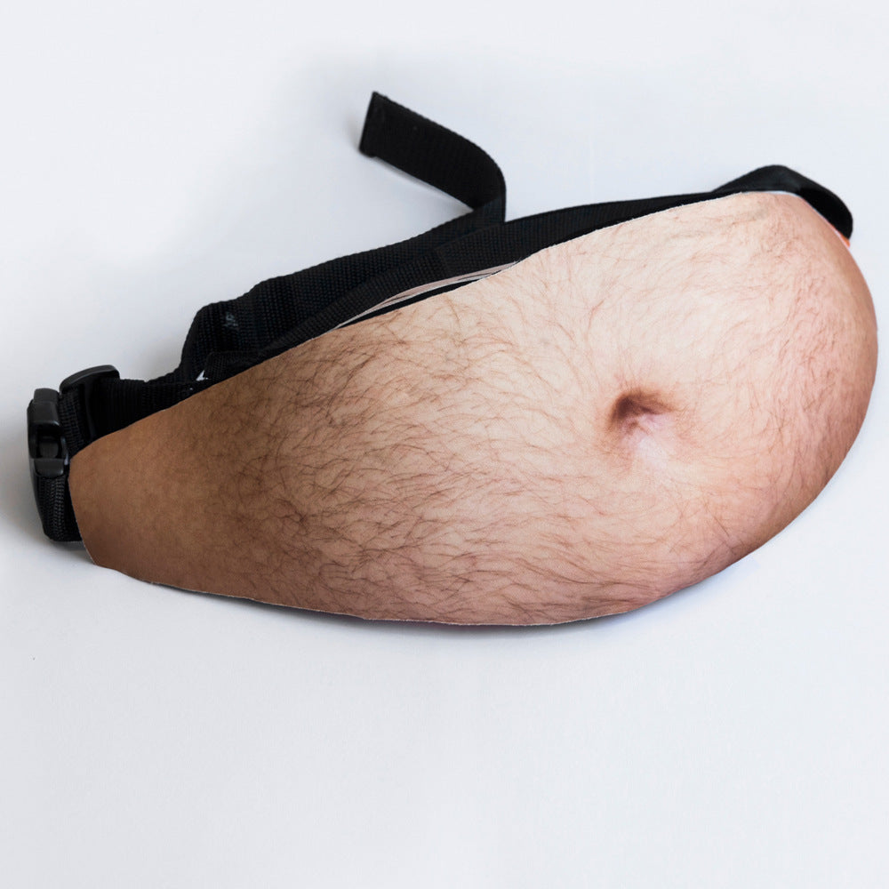 Funny 3D Body Print Fanny Pack