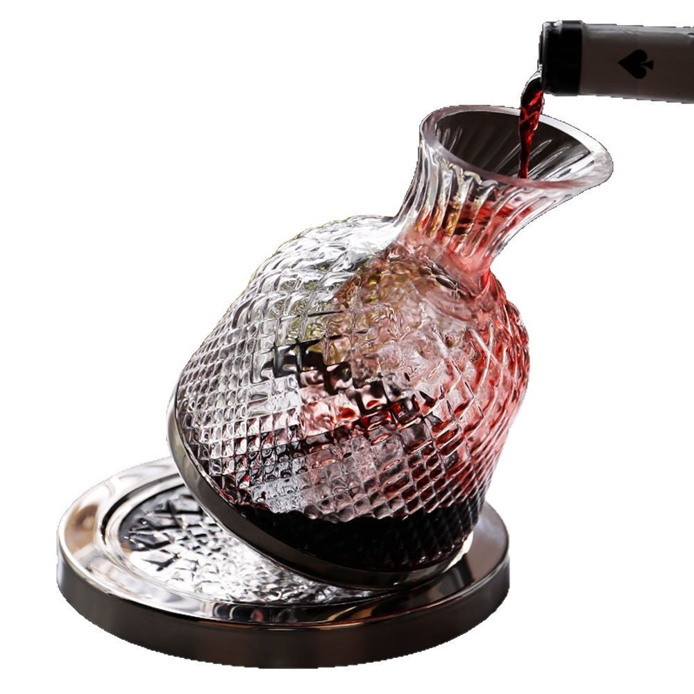 Faceted Swivel Wine Decanter