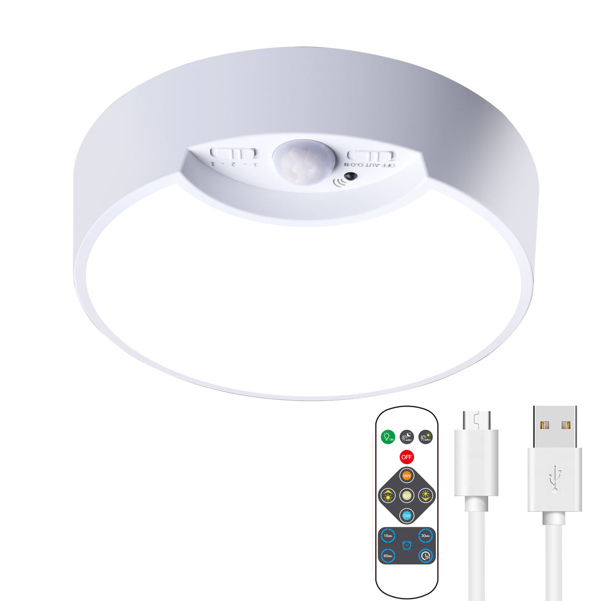 Rechargeable Motion Sensor Ceiling Light