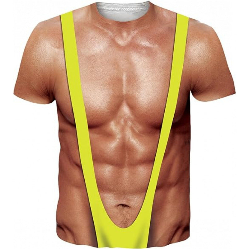 Men’s 3D Muscle Illusion Graphic Tee