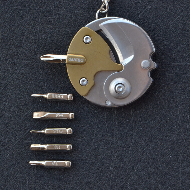 6-Bit Folding Keychain Multi-Tool