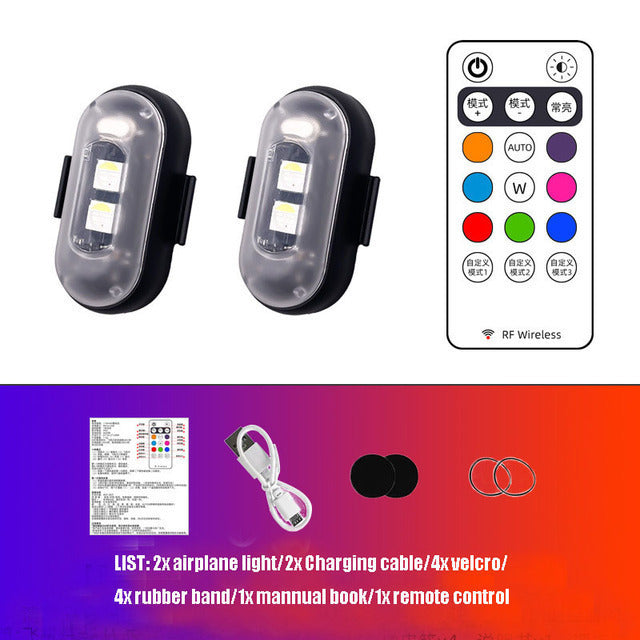 RGB Wireless Car Strobe Light Kit