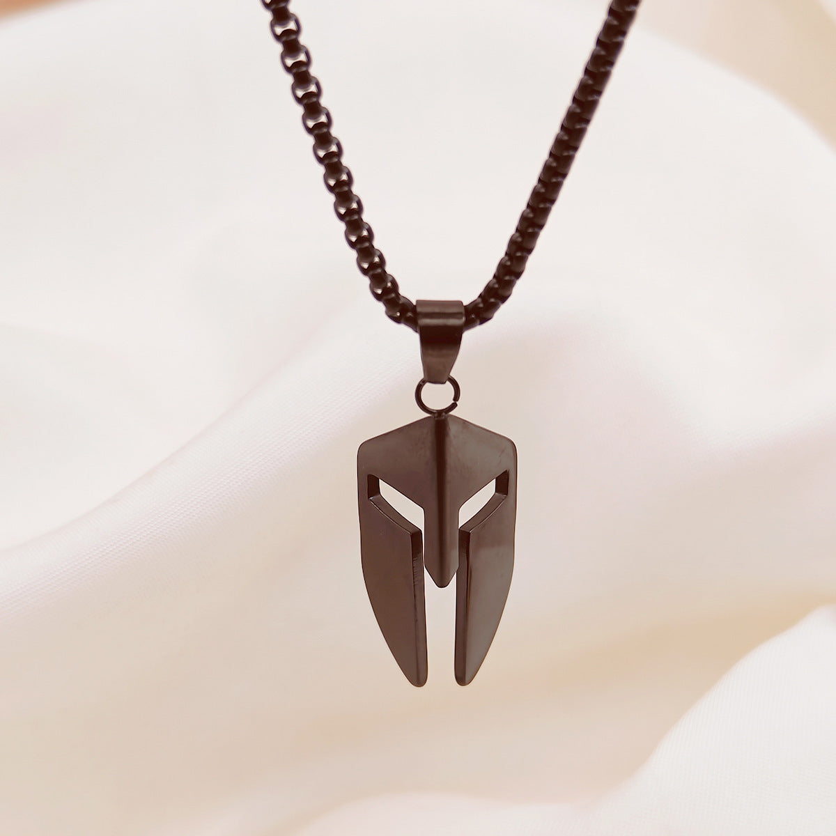 Spartan Warrior Helmet Necklace