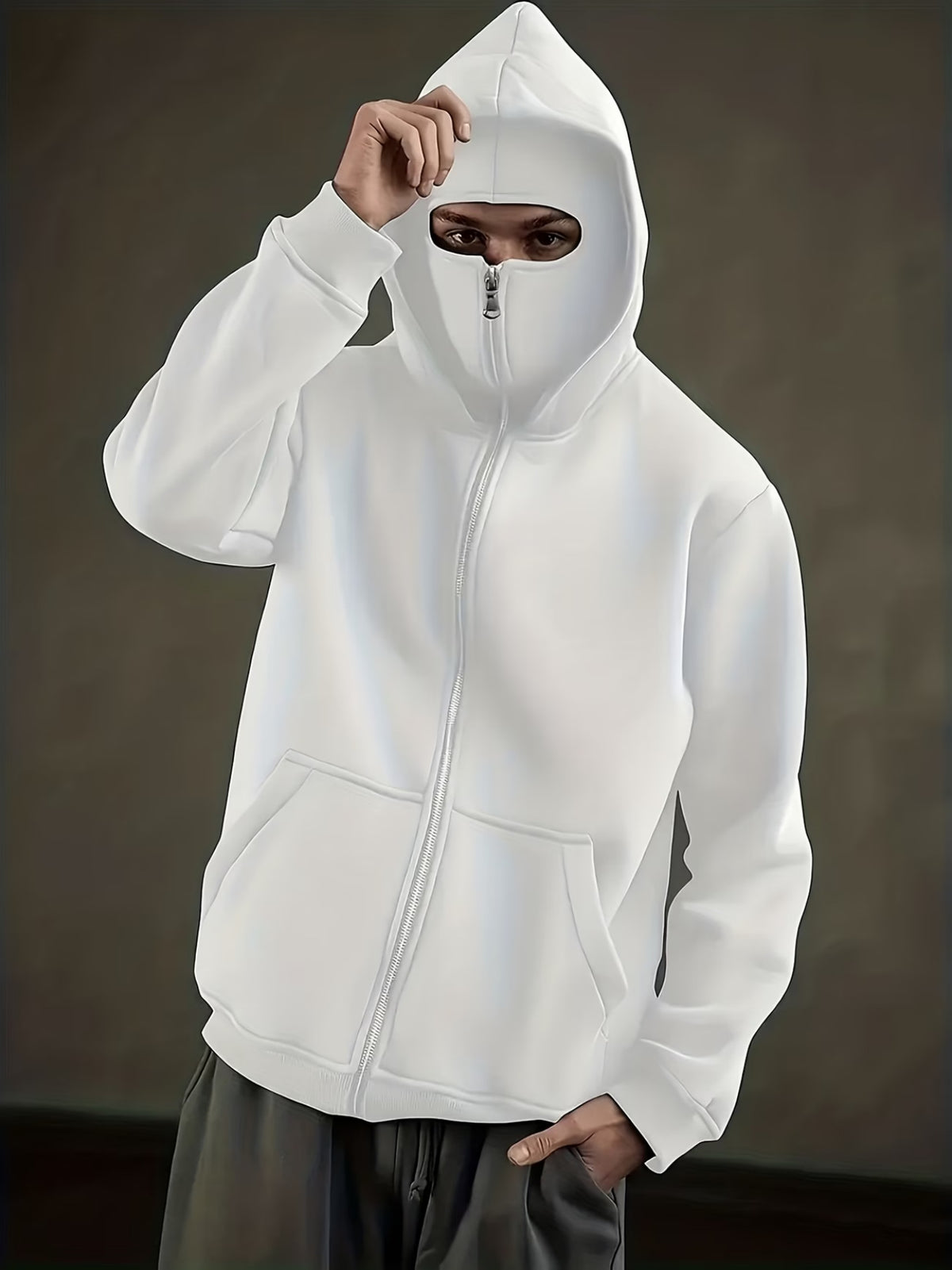 Men’s Full-Face Zip-Up Hoodie