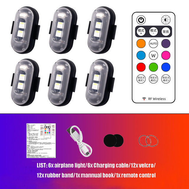 RGB Wireless Car Strobe Light Kit