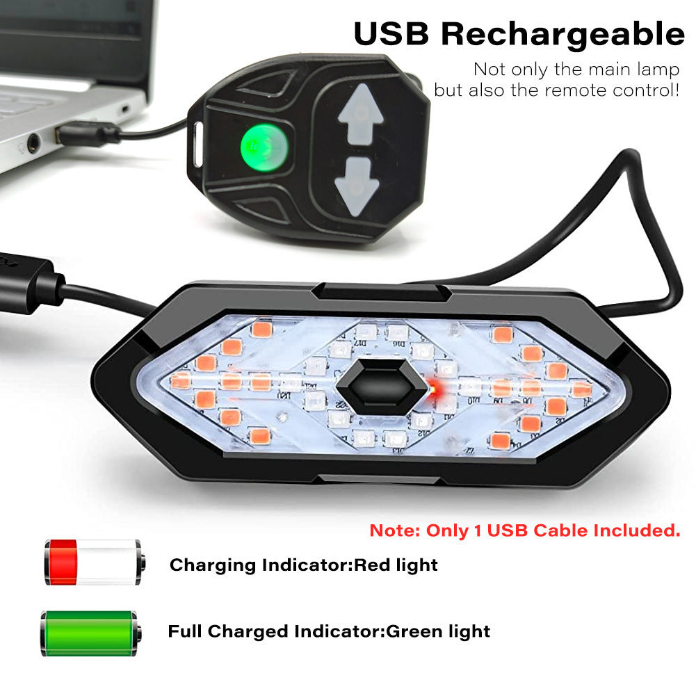 USB Rechargeable Bike Turn Signal Light