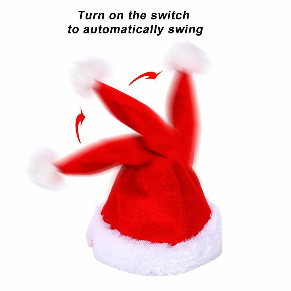 Wiggling Santa Party Hat