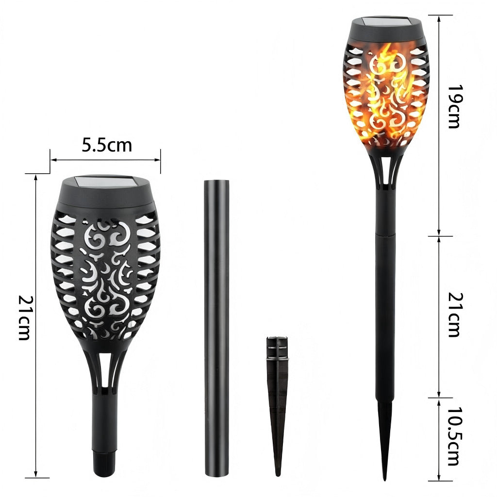 Solar Flickering Flame Torch Lights