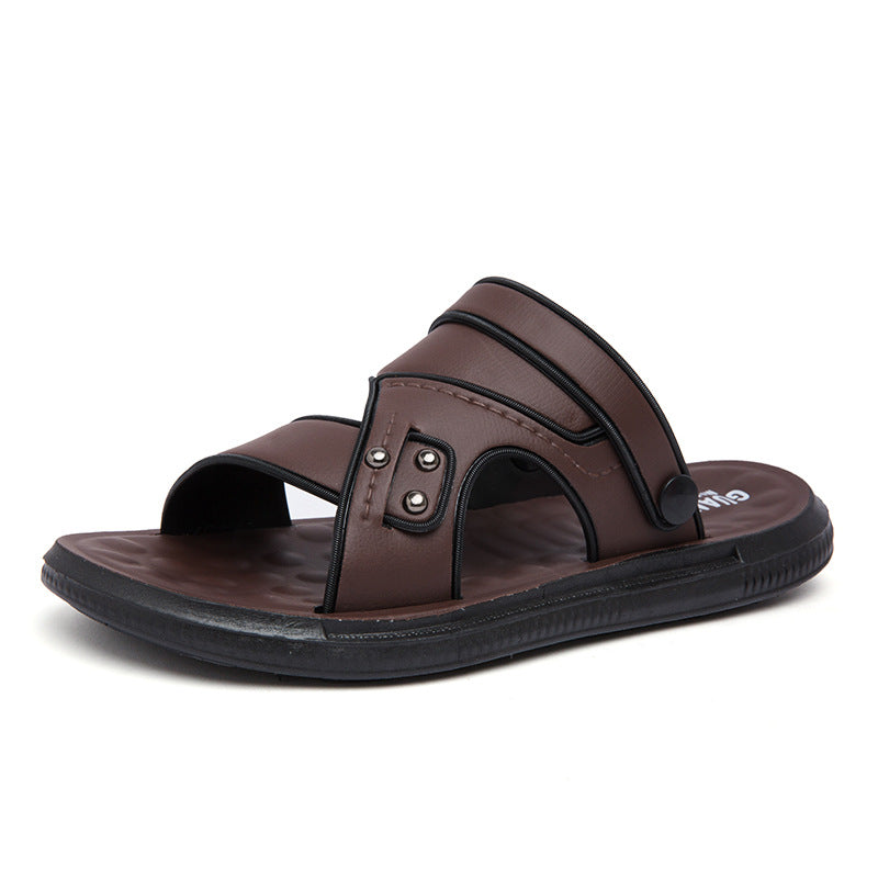 Men's Casual Non-Slip, Durable Beach Sandals/Slides