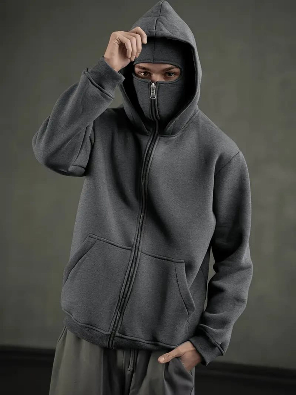 Men’s Full-Face Zip-Up Hoodie