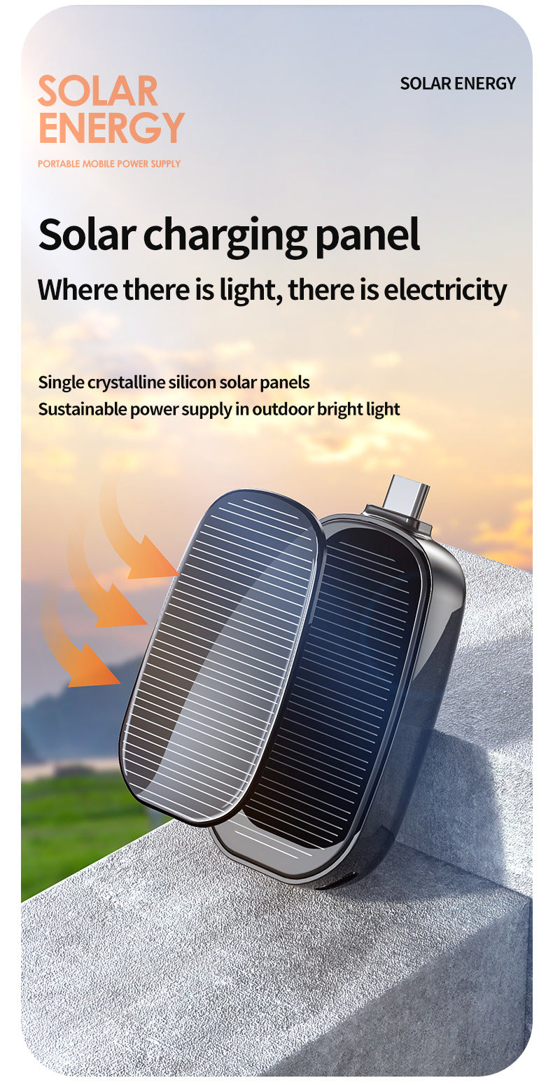 Solar-Assisted Keychain Power Bank