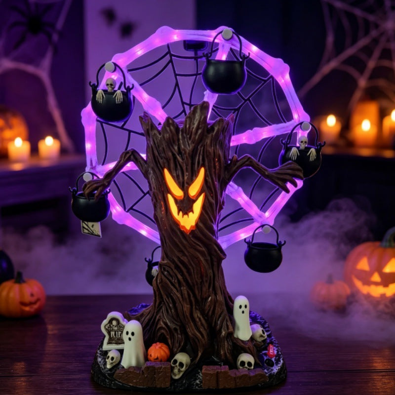 LED Haunted Tree Ferris Wheel Decor