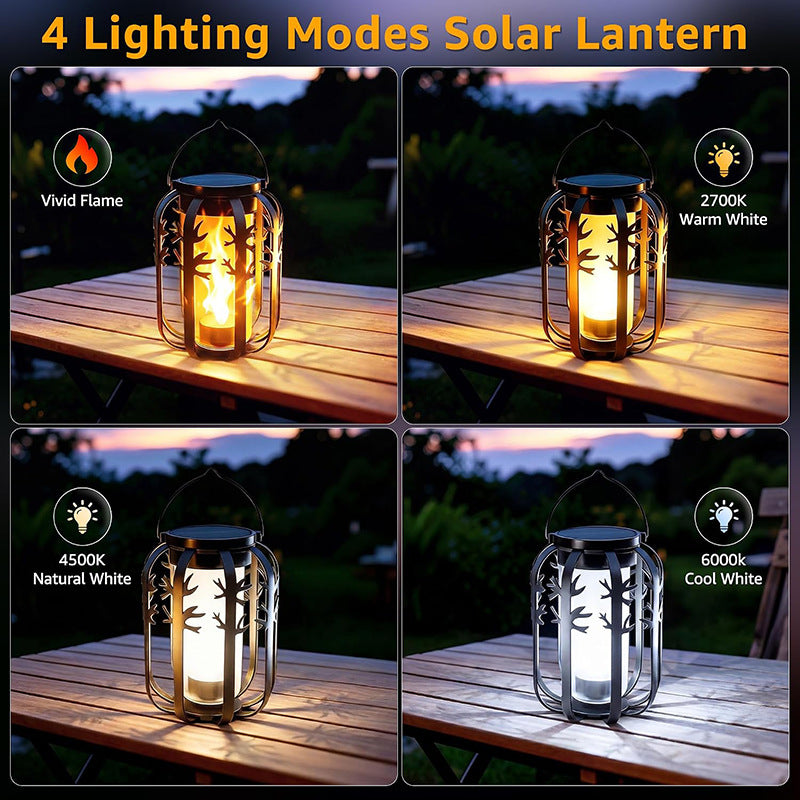 Solar USB Flame Camping Lantern