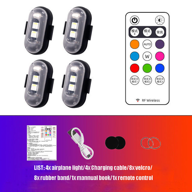 RGB Wireless Car Strobe Light Kit