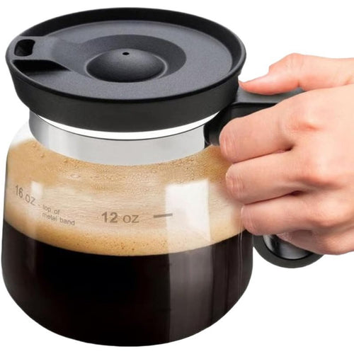 16 oz Coffee Pot Mug with Lid