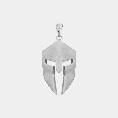 Spartan Warrior Helmet Necklace