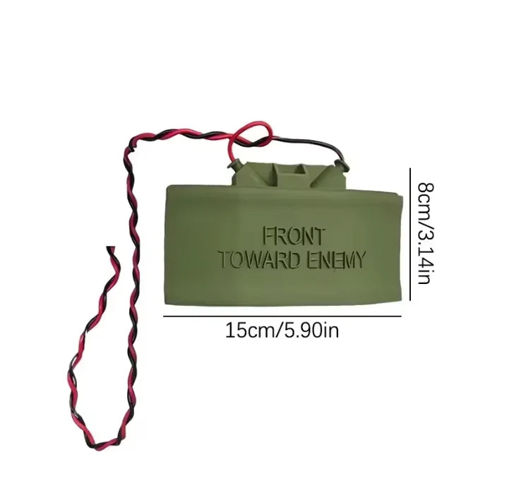 Tactical Mine-Style Doorbell Decor