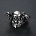 Motorcycle Style Skull  Ring