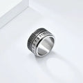 Viking Celtic Knot Rune Spinner Ring