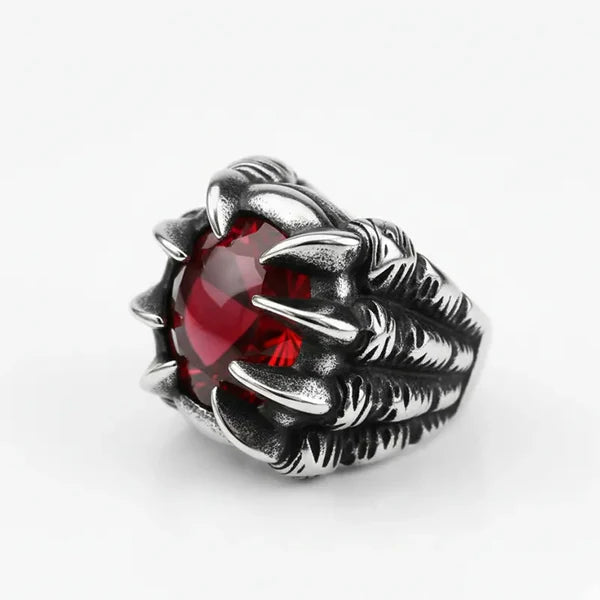 Vintage Dragon Claw Gemstone Ring