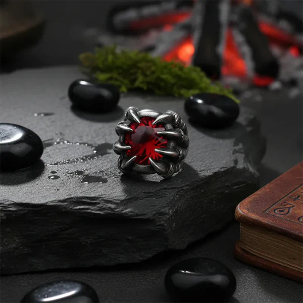 Vintage Dragon Claw Gemstone Ring