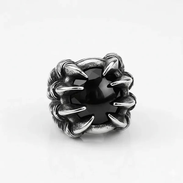 Vintage Dragon Claw Gemstone Ring