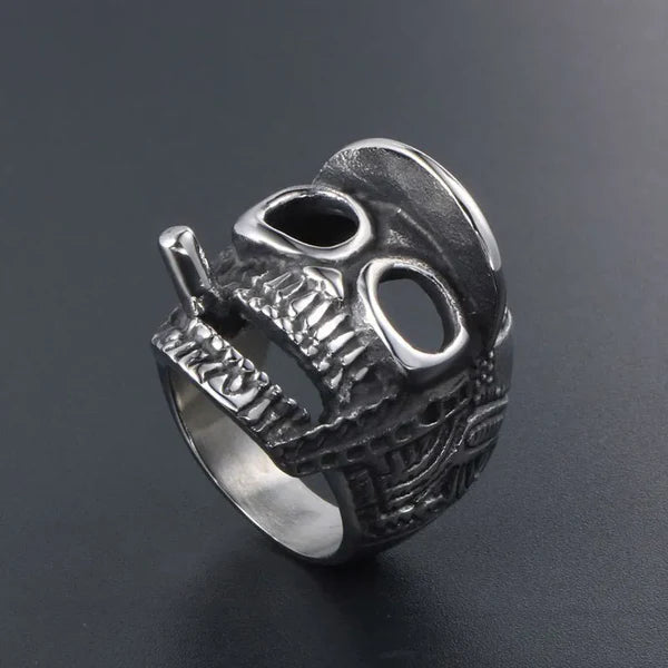 Vintage Skull Stainless Steel Ring for Men
