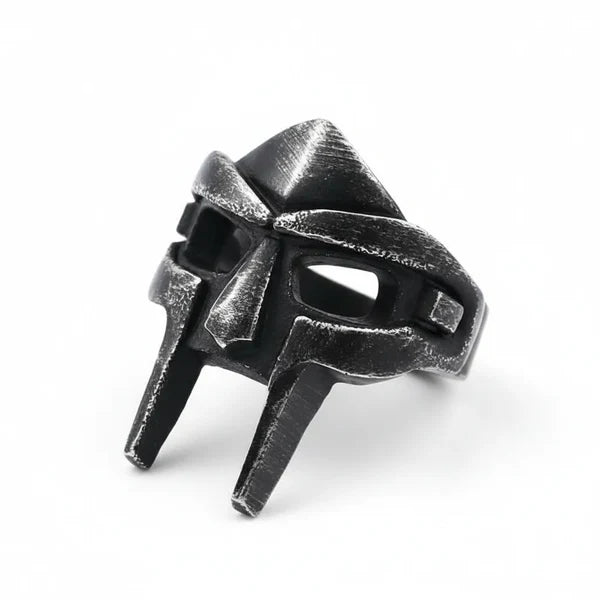 Vintage Spartan Warrior Mask Stainless Steel Ring
