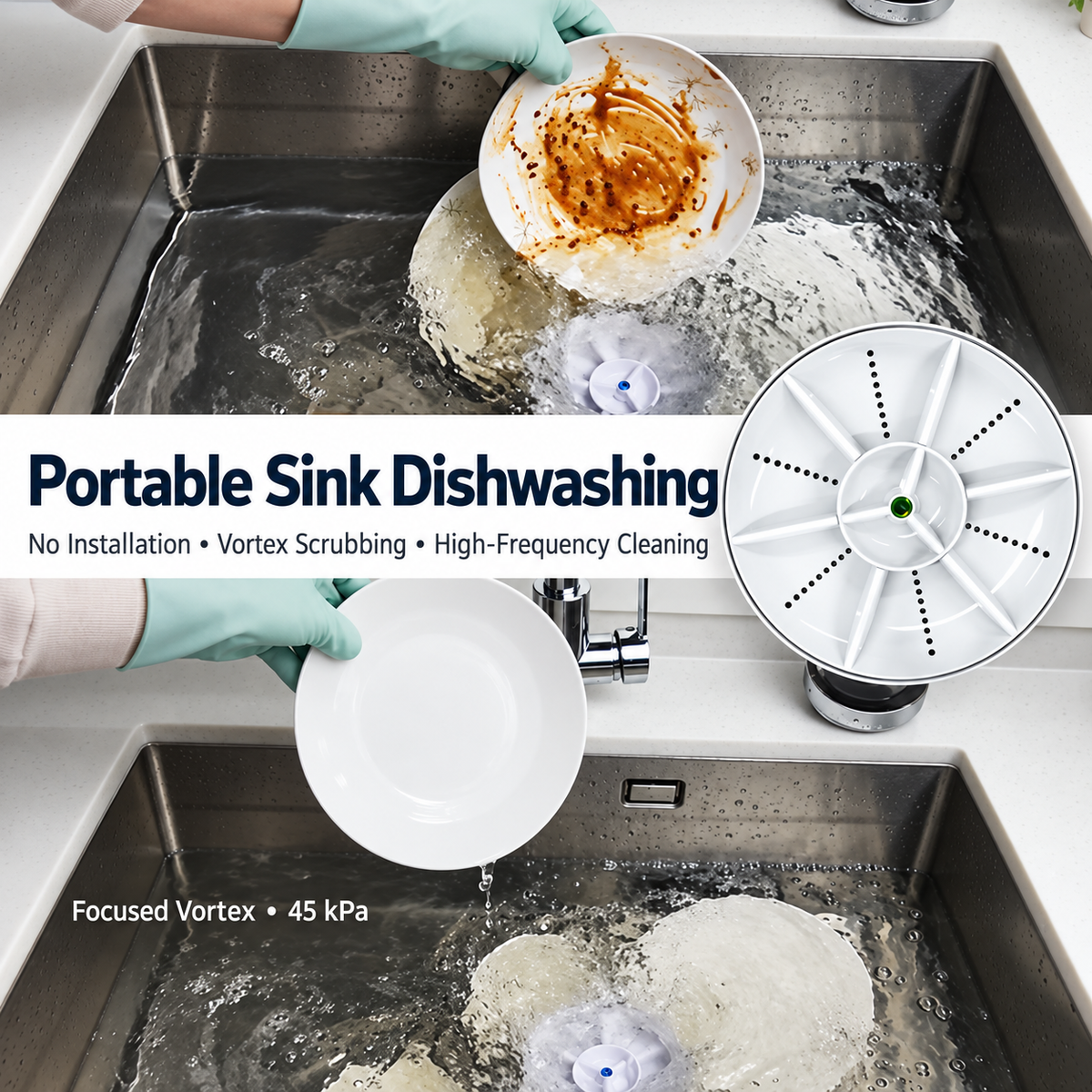 Portable Vortex Sink Cleaner