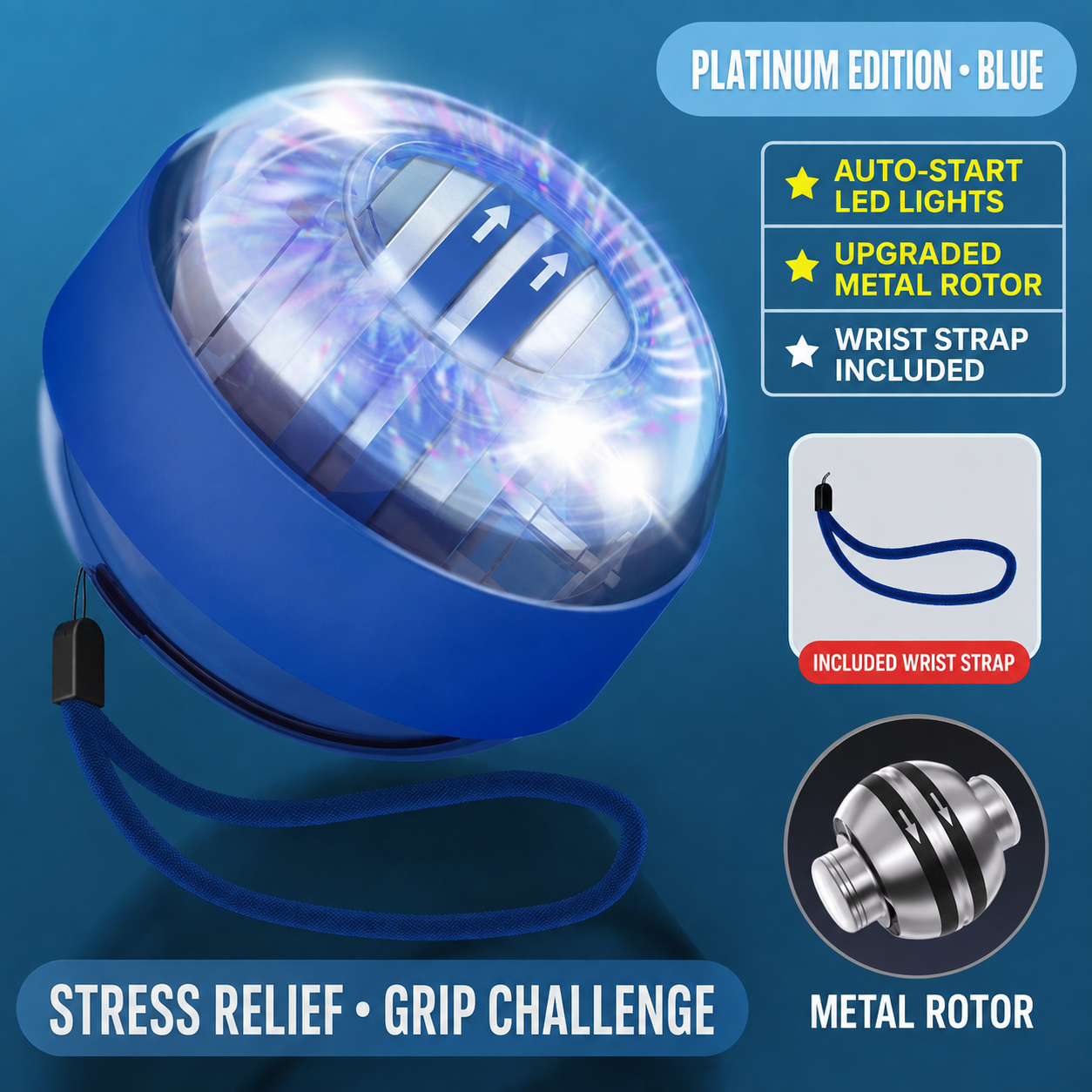 LED Gyroscopic Wrist & Grip Trainer